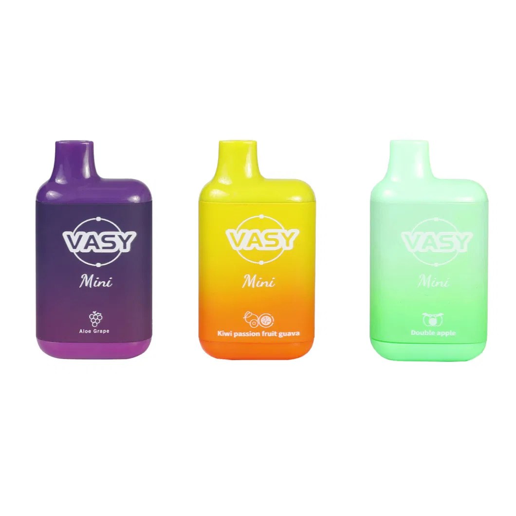 Authentic Vasy Mini Bar E Cigarette 600 Puffs 2ml Prefilled Disposable Vape Pen 400mAh Battery Pod Device